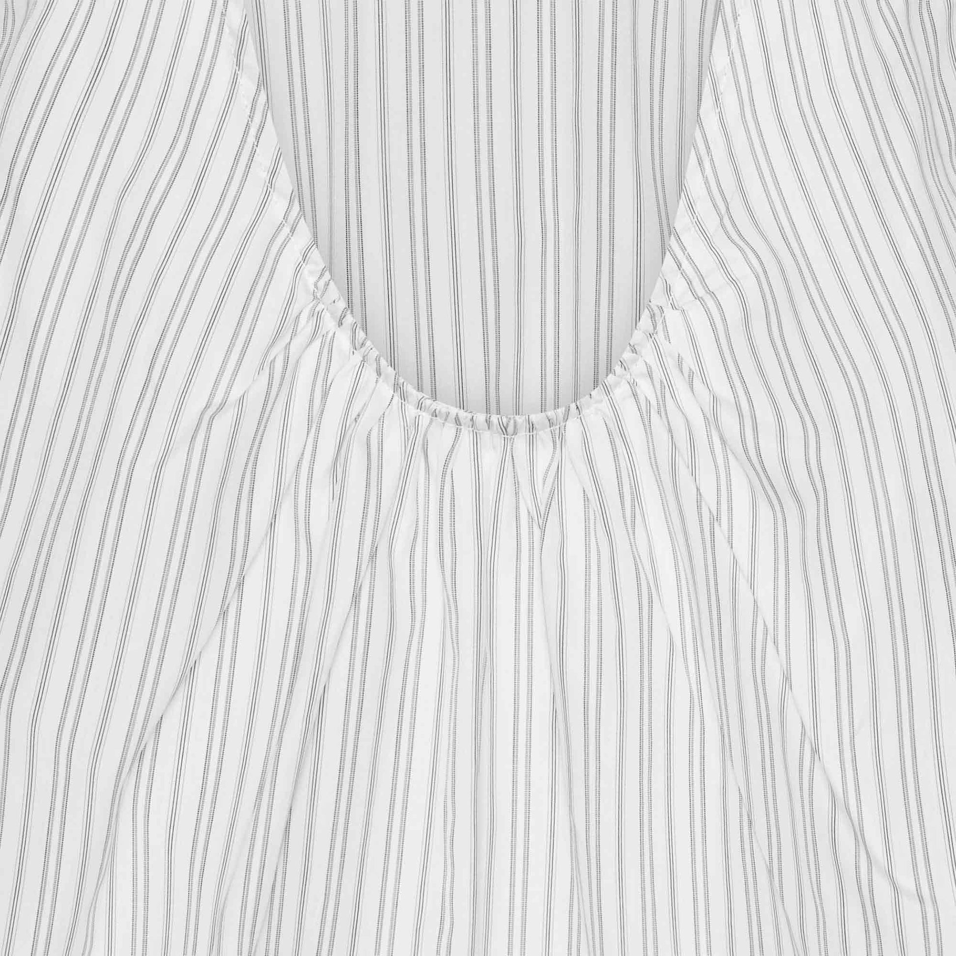 Gardenia White/Black Stripe