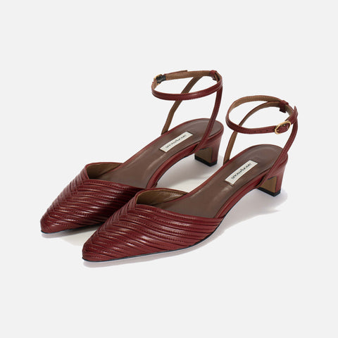 Givia 40 Heels Pomegranate