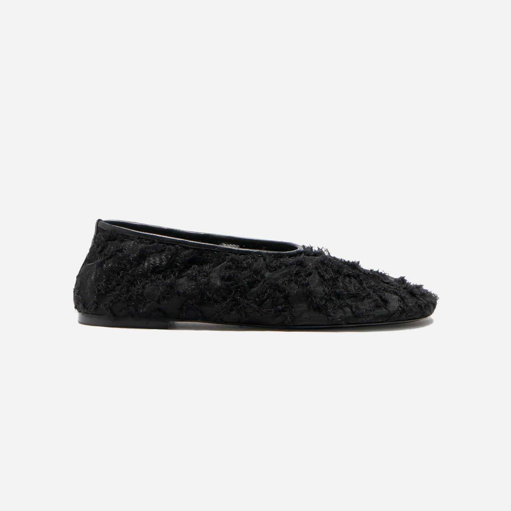 Glove Lace Flats Black