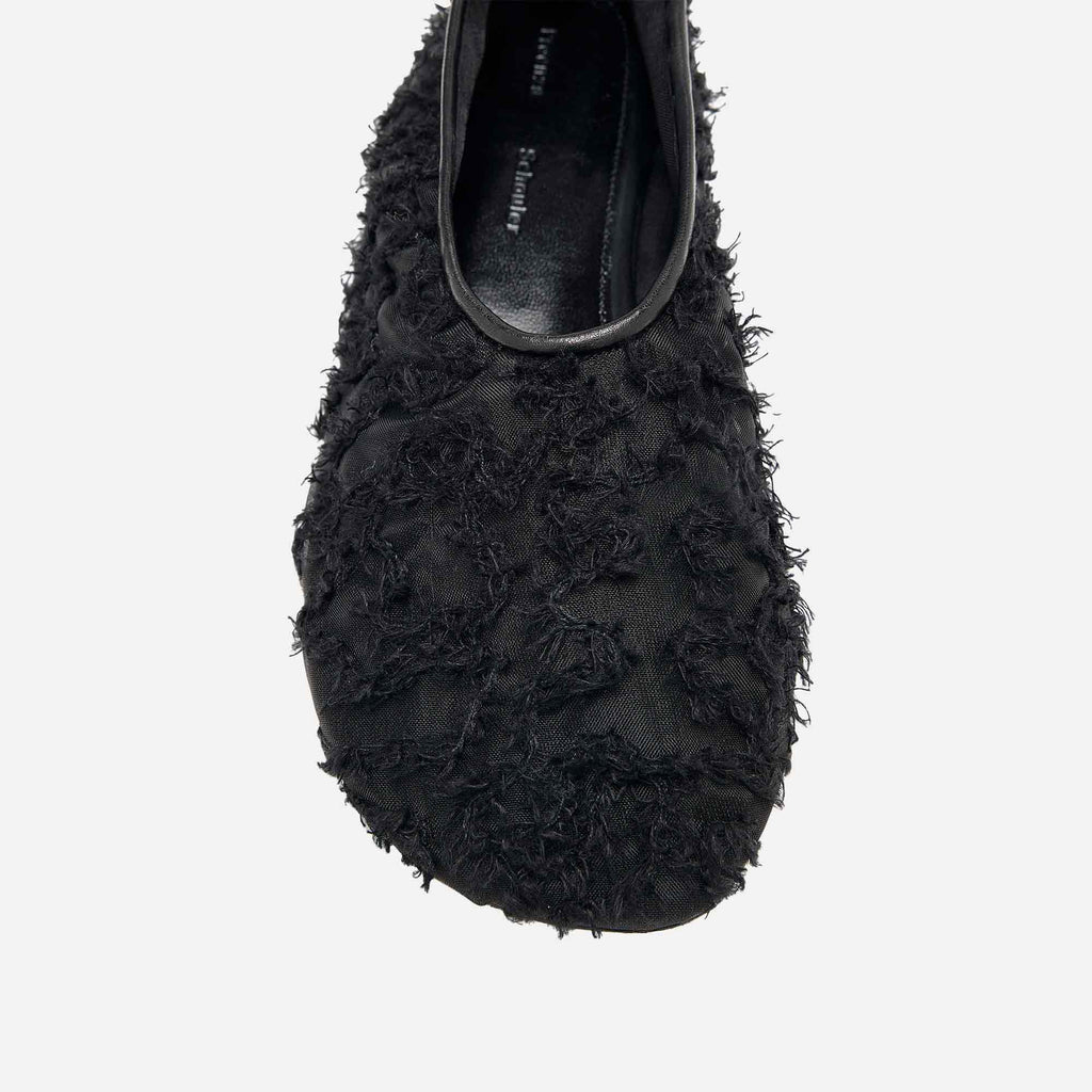 Glove Lace Flats Black