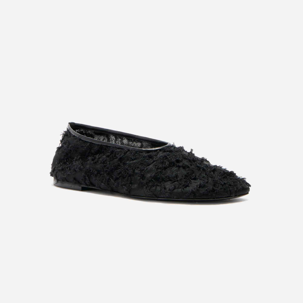 Glove Lace Flats Black