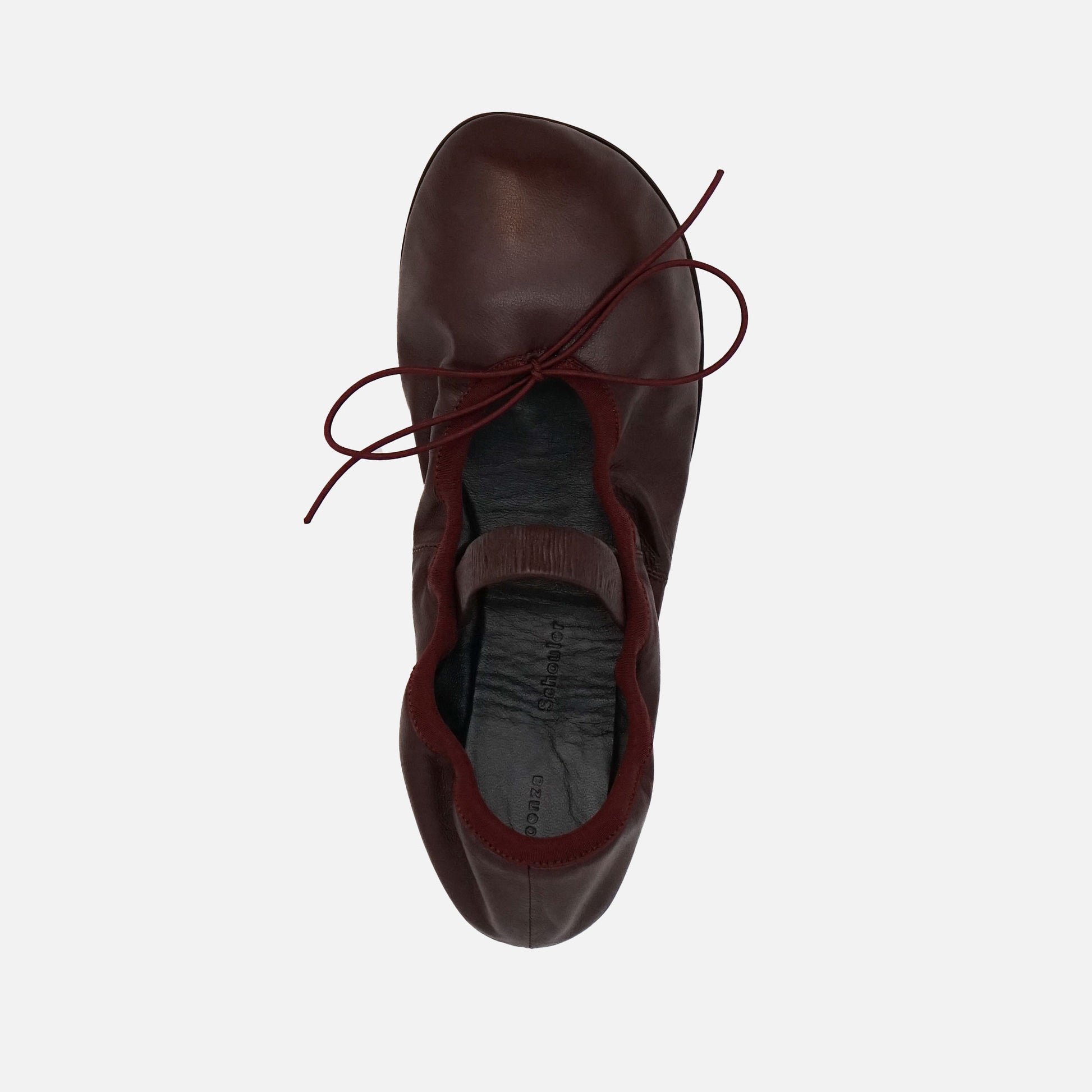 Glove Mary Jane Ballet Flats Oxblood