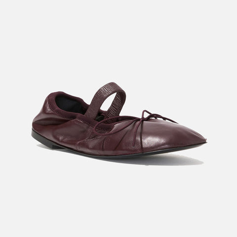 Glove Mary Jane Ballet Flats Oxblood