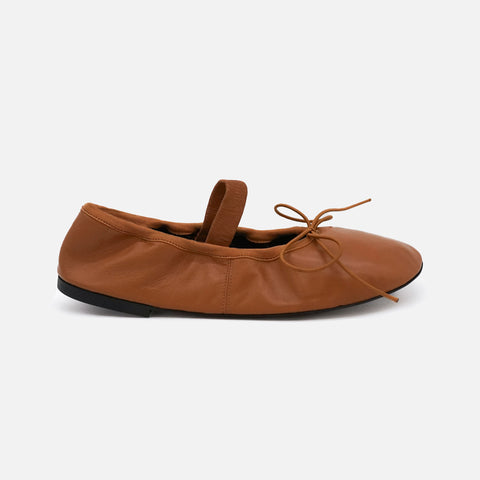 Glove Mary Jane Ballet Flats Tobacco