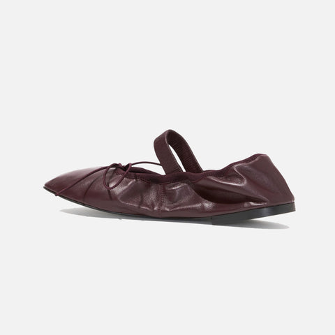 Glove Mary Jane Ballet Flats Oxblood