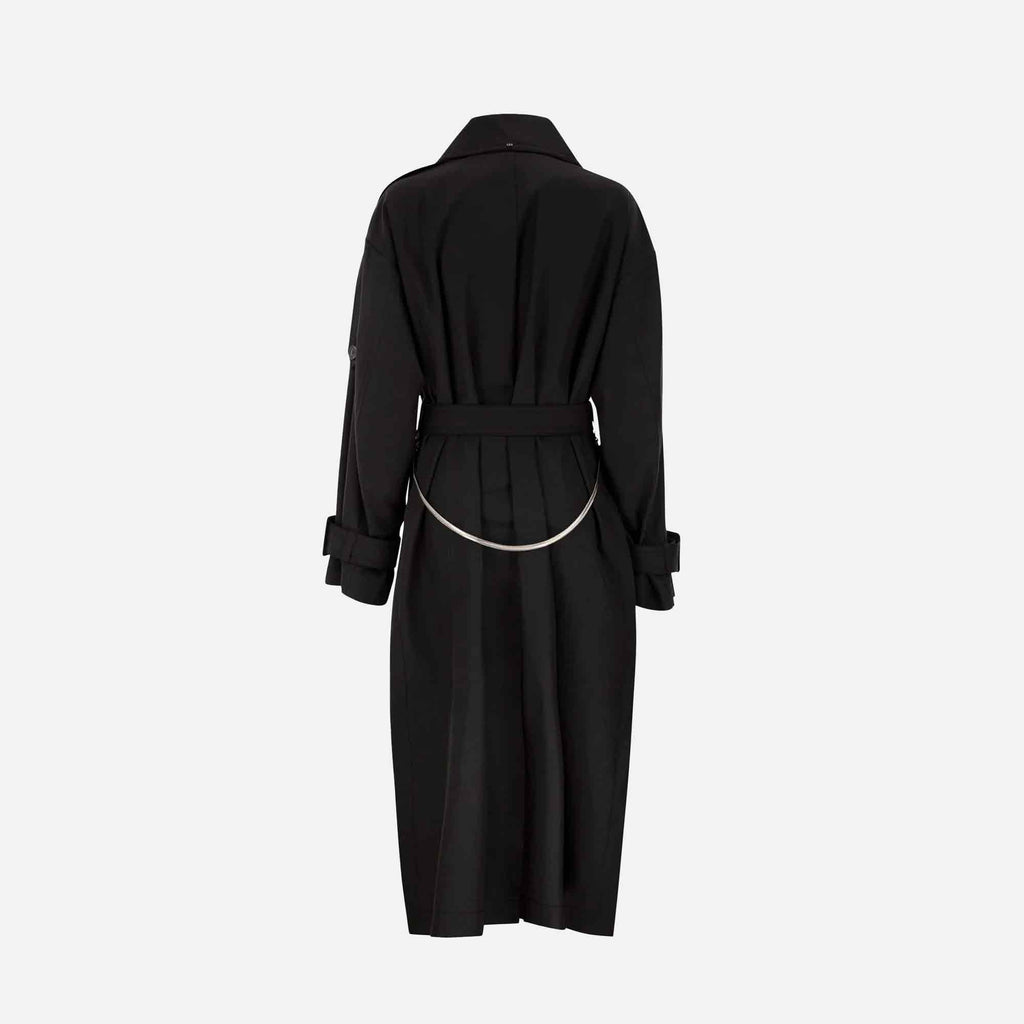 Gocce Trench Coat Black