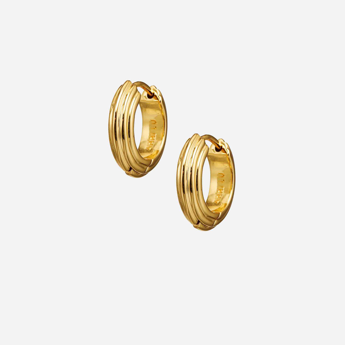 Golden Deco Petit Hoops Gold