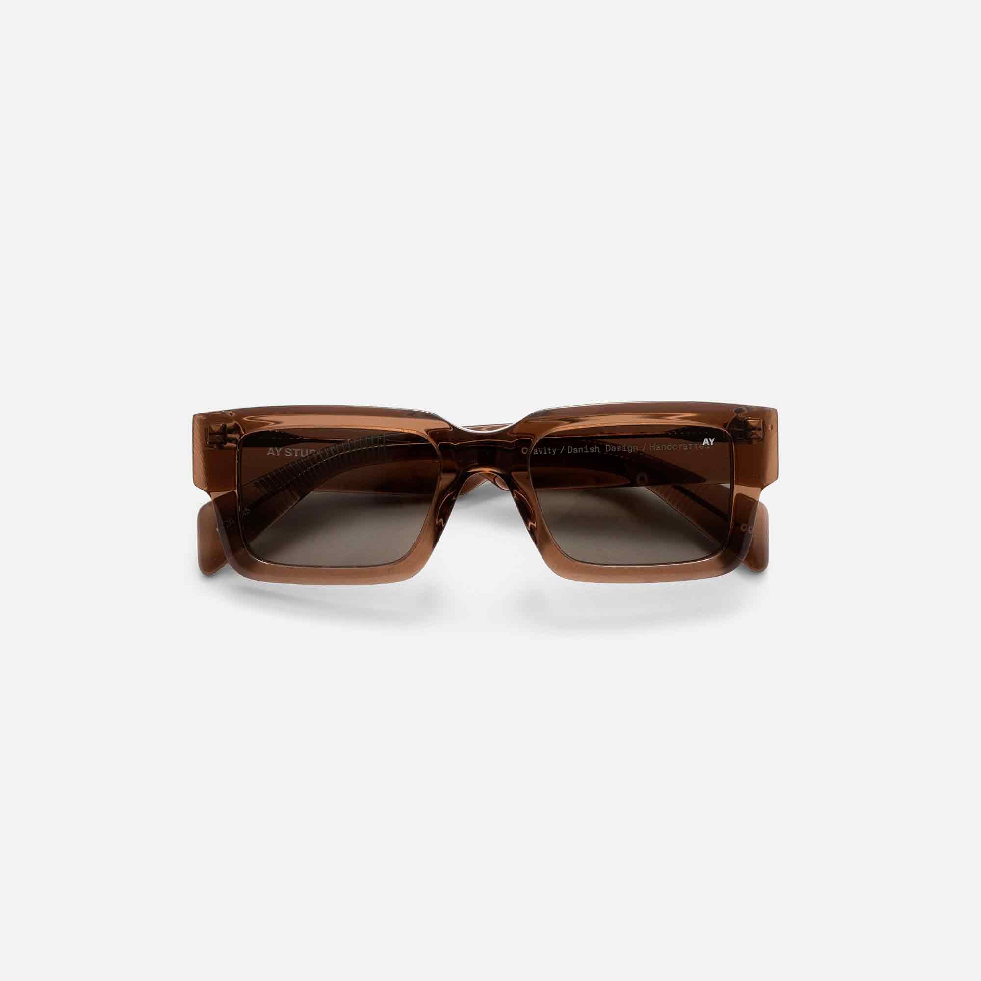 Gravity Sunglasses Transparent Coffee Brown