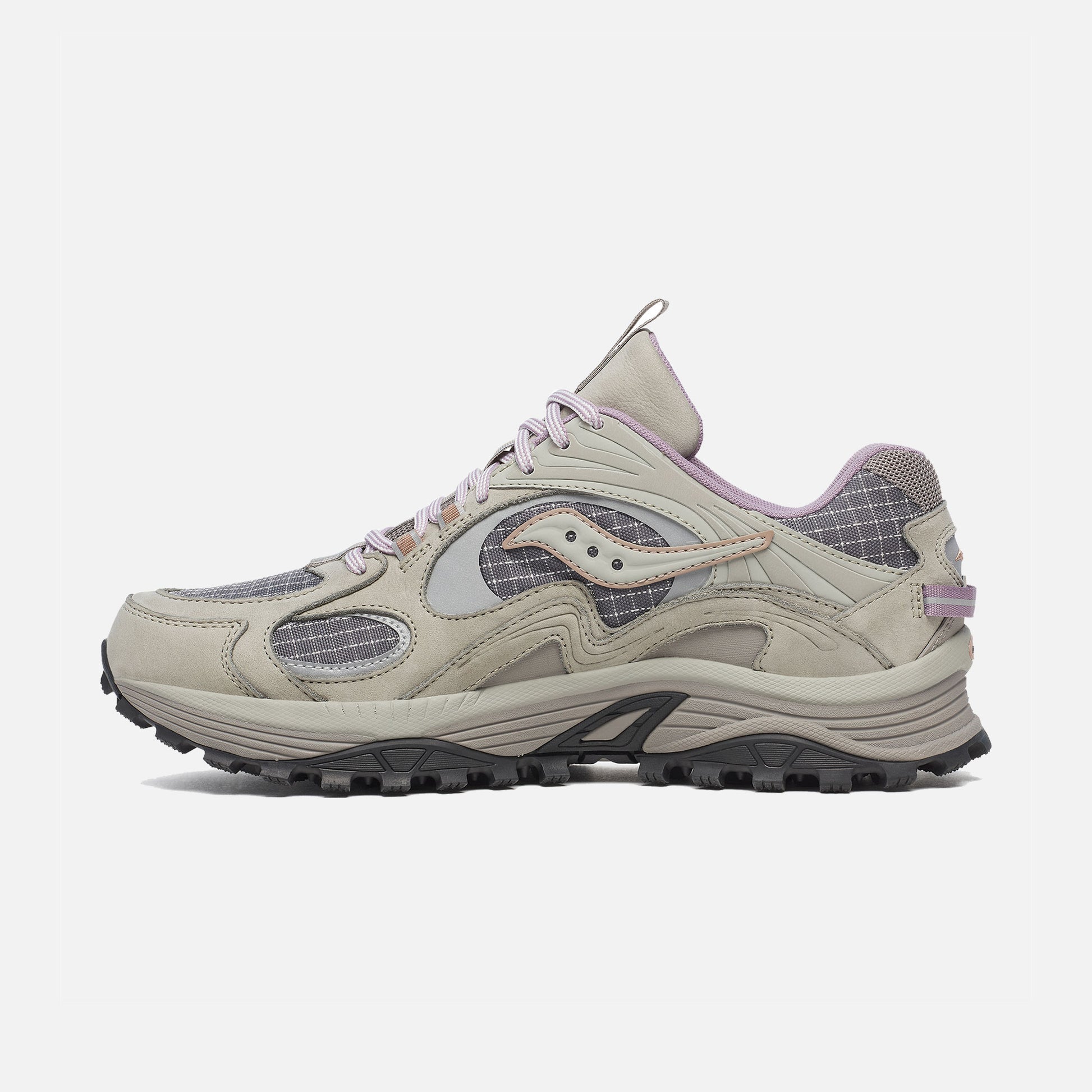 Grid Aura X Sneakers Dark Grey/Mud