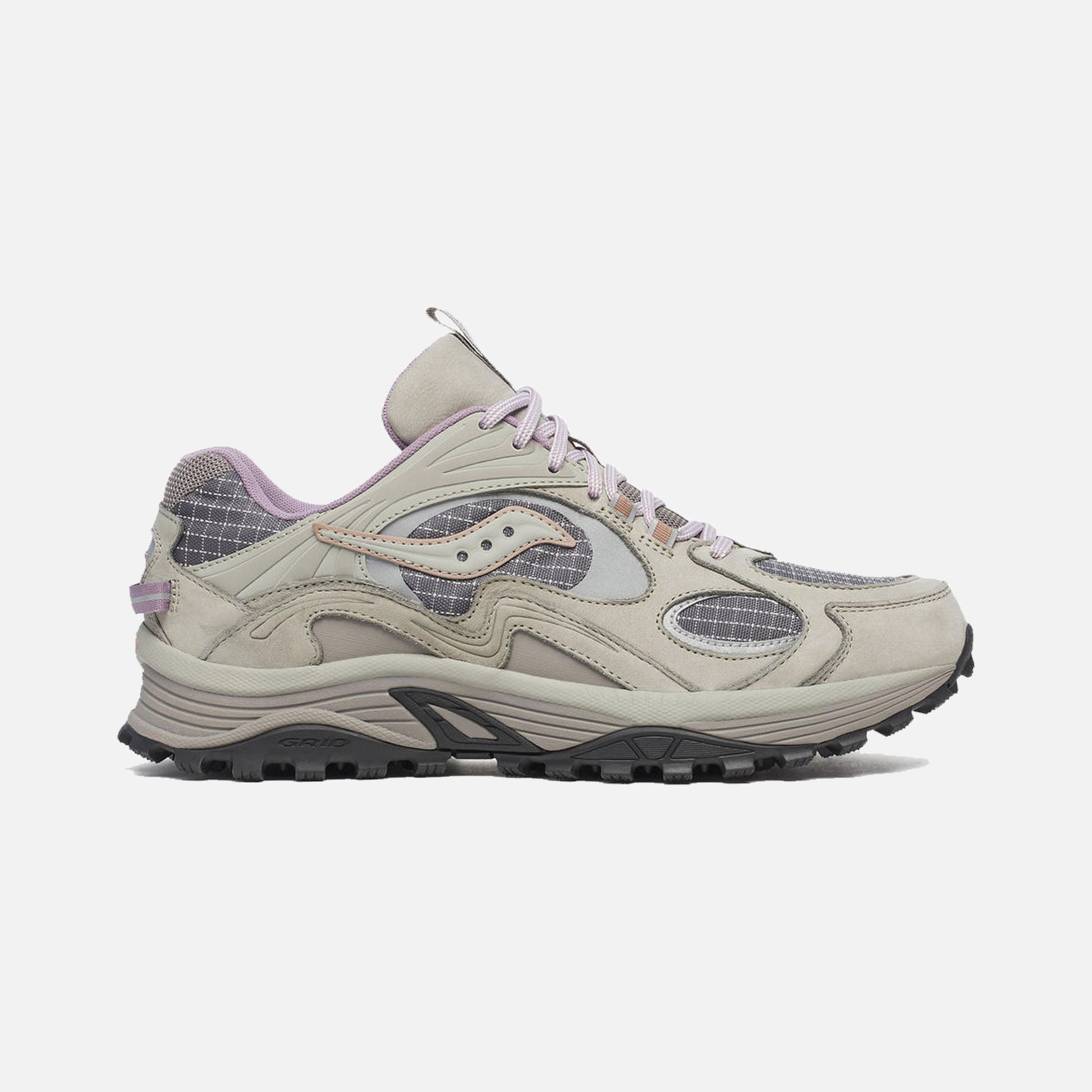 Grid Aura X Sneakers Dark Grey/Mud
