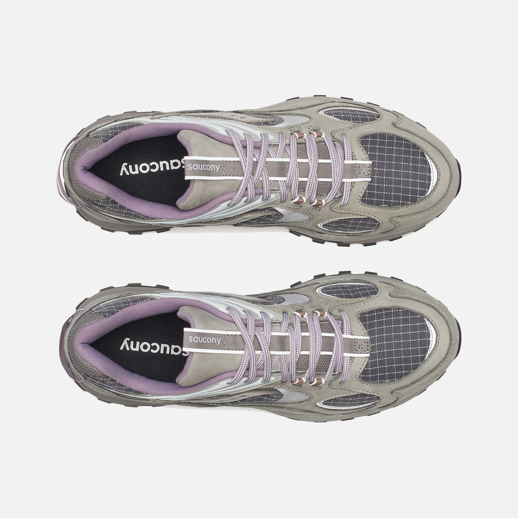 Grid Aura X Sneakers Dark Grey/Mud