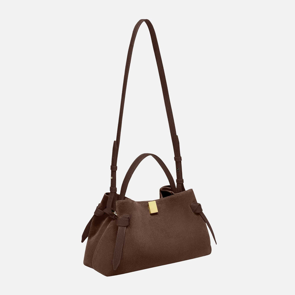 Gyoza Bag Suede Chocolate
