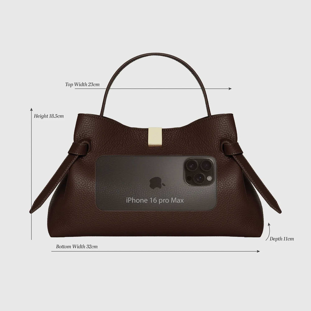Gyoza Bag Suede Chocolate