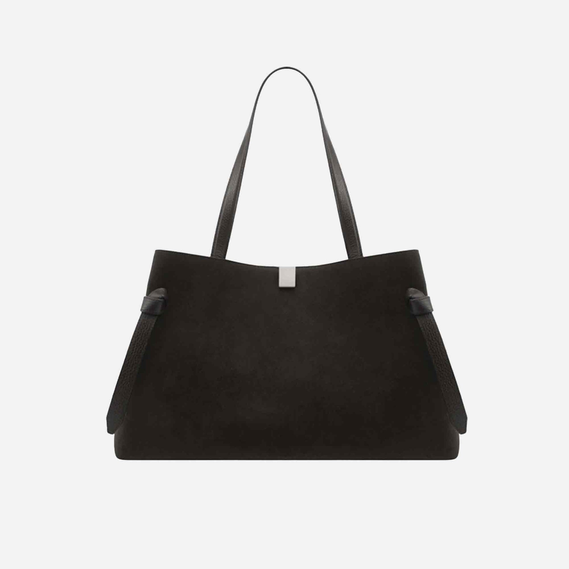 Gyoza Tote Bag Suede Ganache