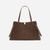 Gyoza Tote Bag Suede Nutmeg