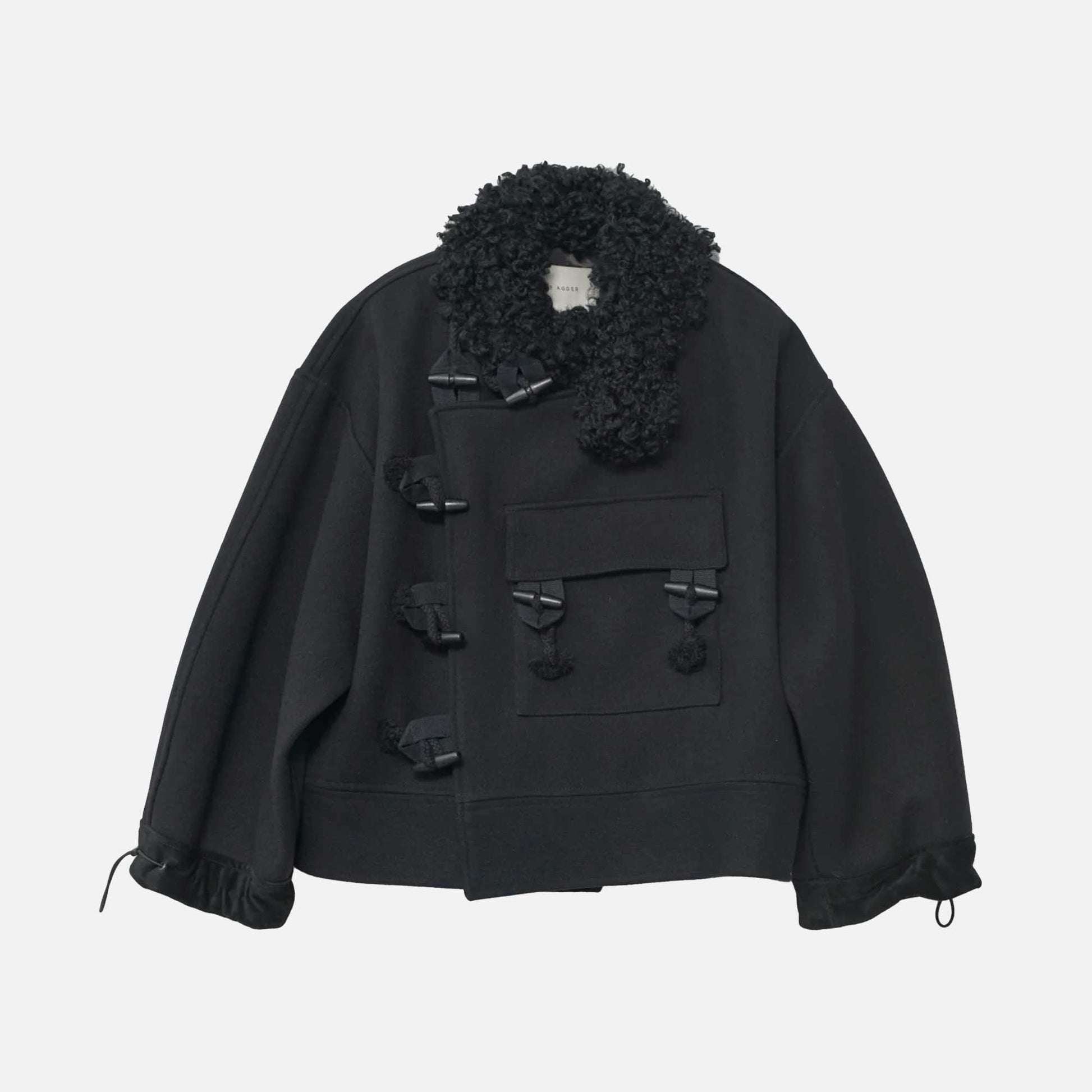 Hainsworth Wool Officer Jacket Black