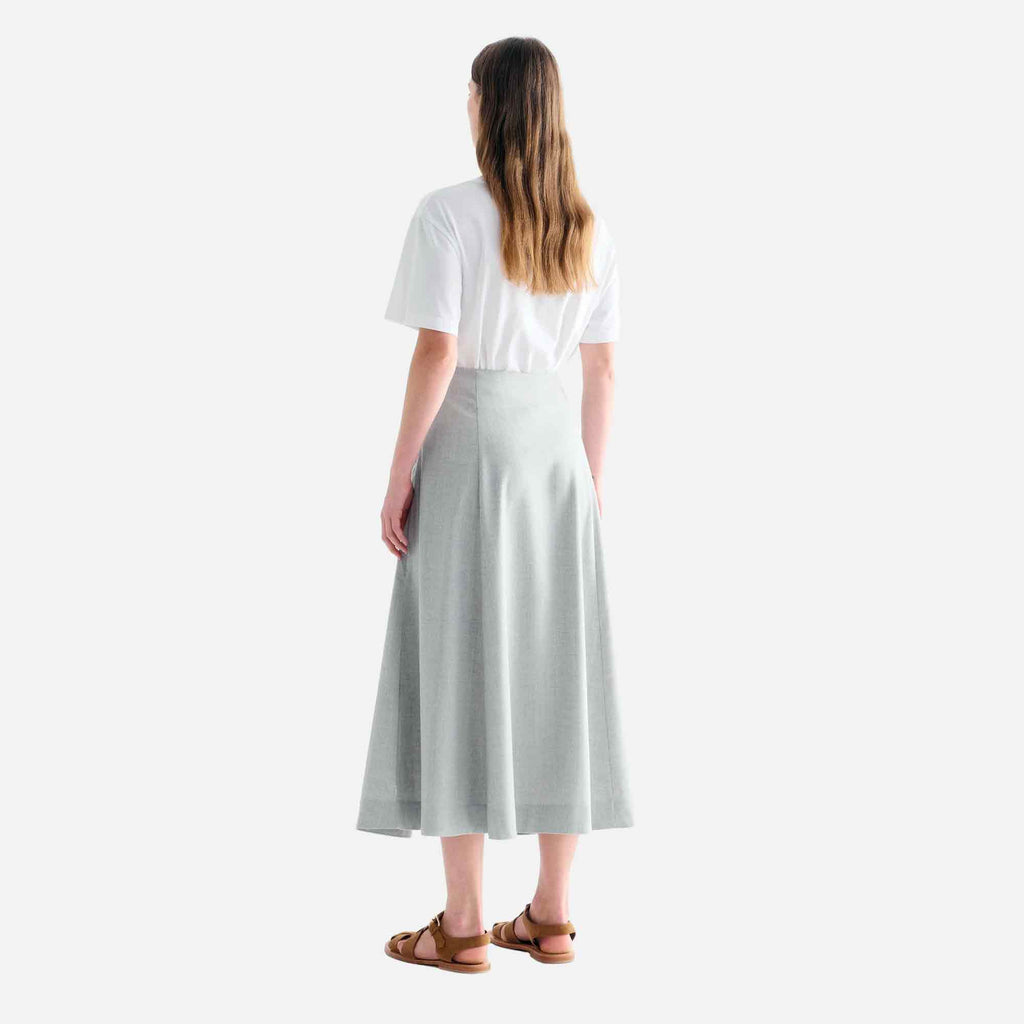 Hallie Skirt Light Grey Melange