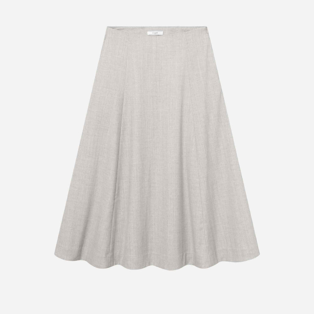 Hallie Skirt Light Grey Melange