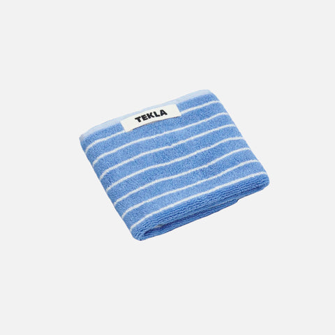 Hand Towel Clear Blue Stripes