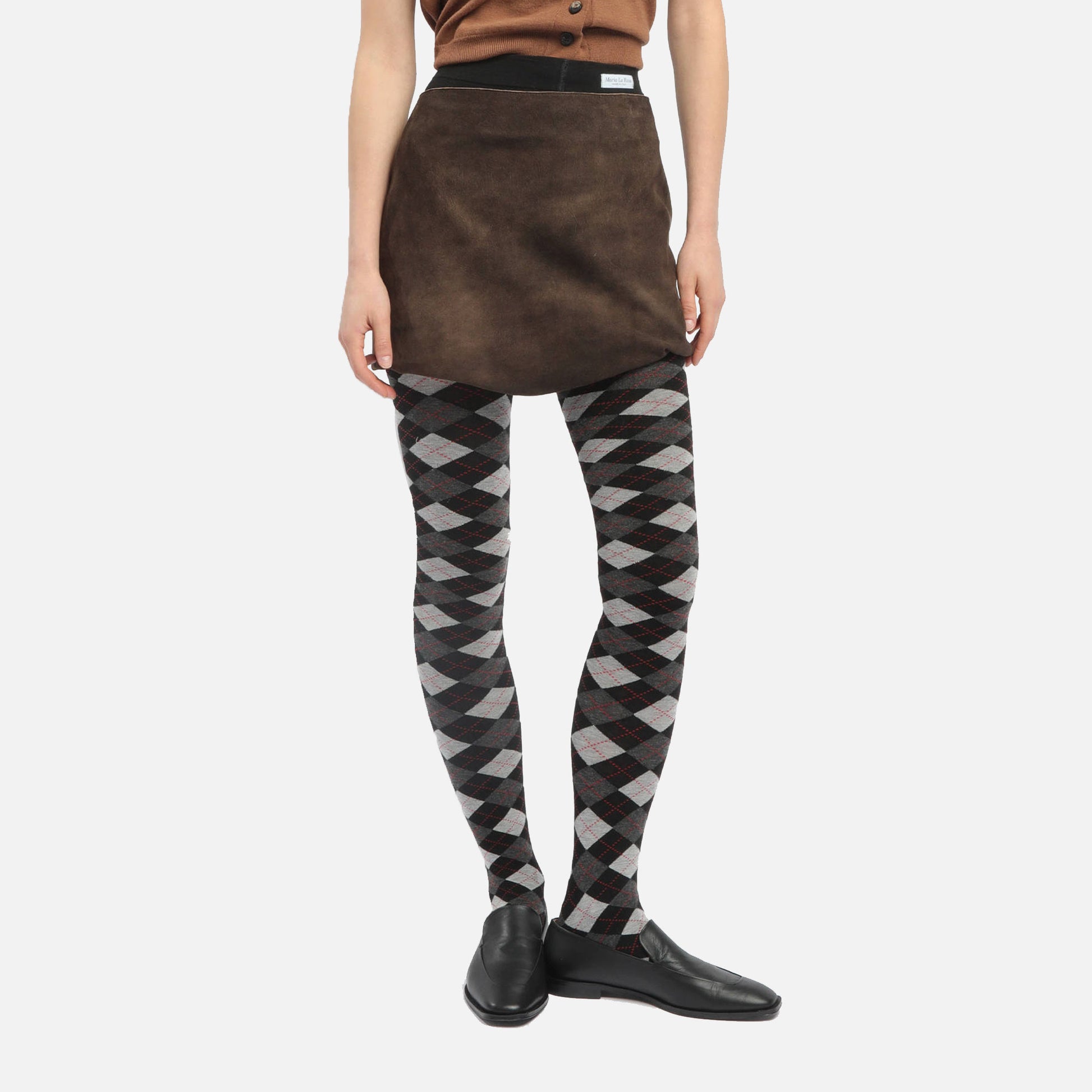 Harlekin Tights Black/Red