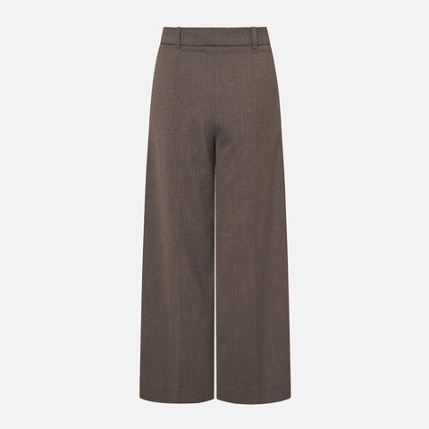 Harper Pants Brown Herringbone