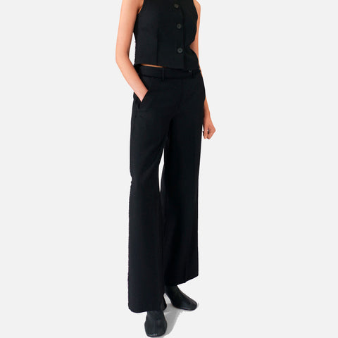 Harper Wool Pants Black