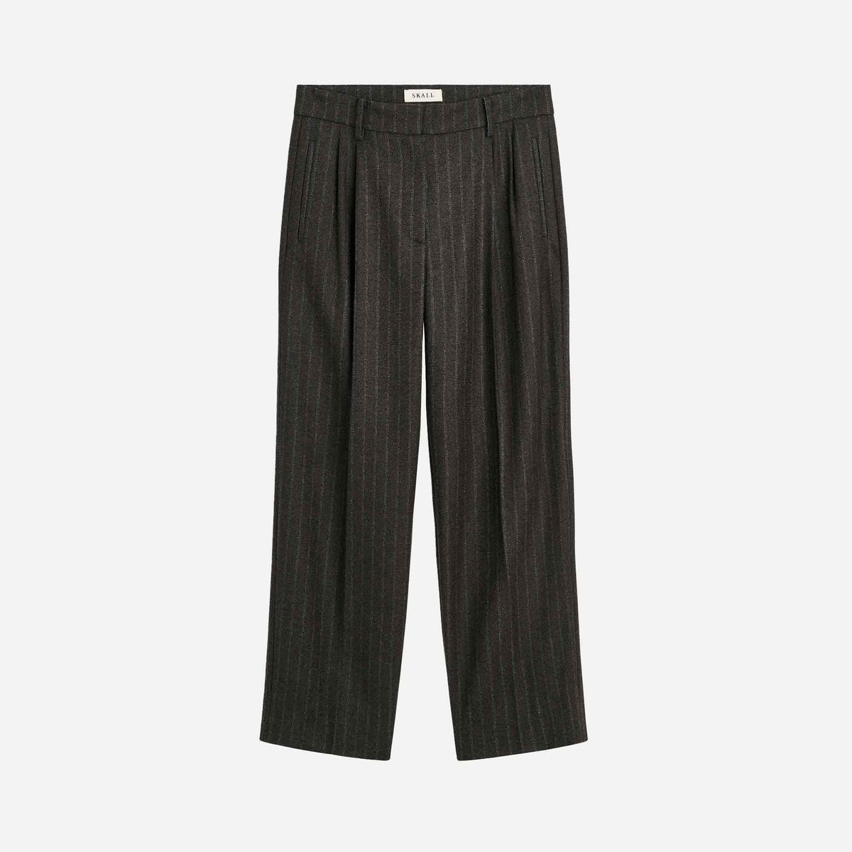 Harry Trousers Brown/Black Pinstripe