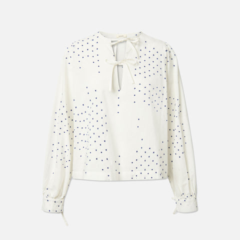 Hartwell Blouse Blue Dots