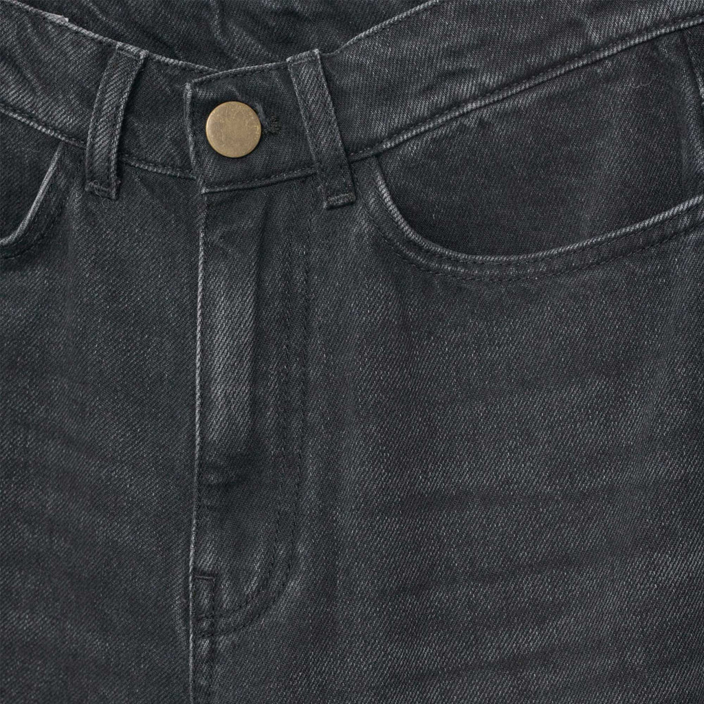 Hemp/Cotton Straight Jeans Washed Black