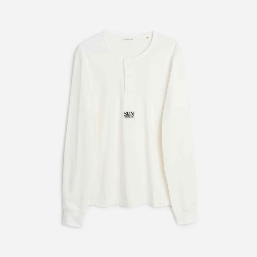 Henley Longsleeve T-shirt White