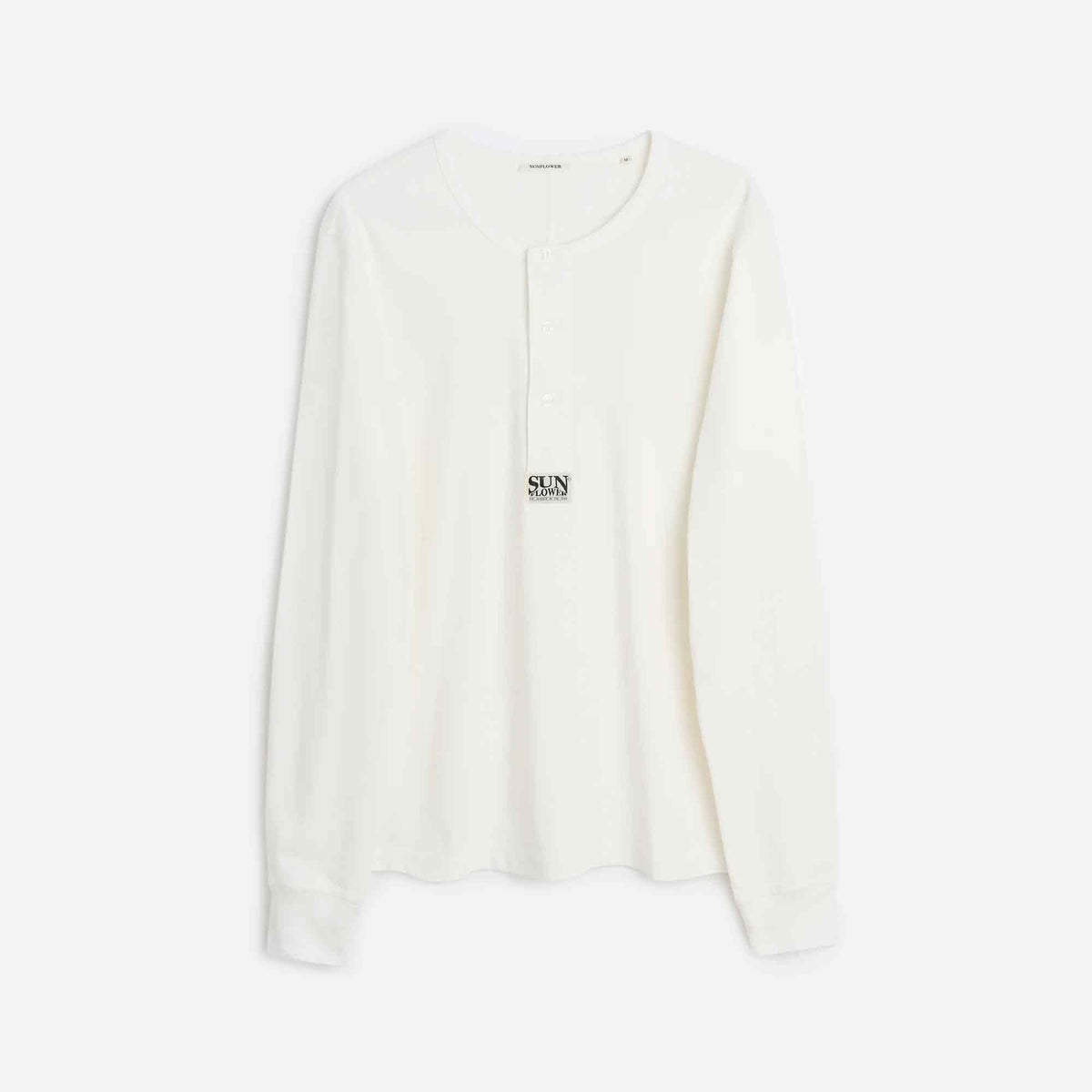 Henley Longsleeve T-shirt White