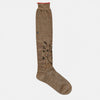 High Peanut Tree Socks Beige