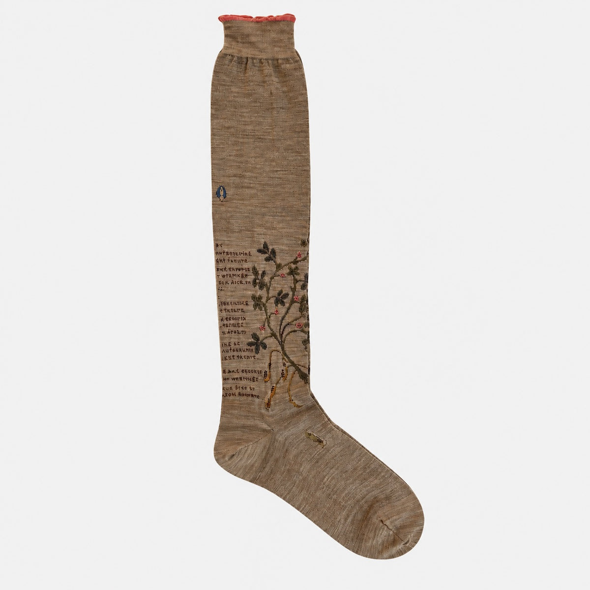 High Peanut Tree Socks Beige