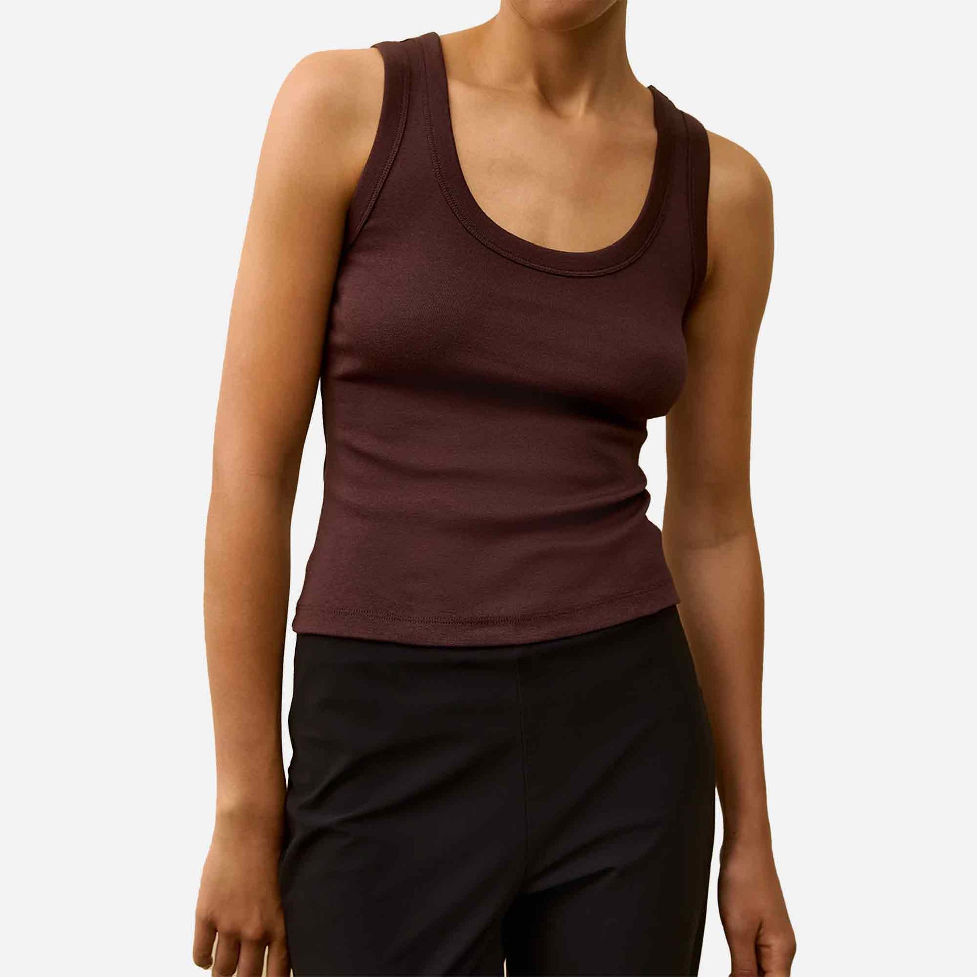 Hillie Tank Top Choco Plum