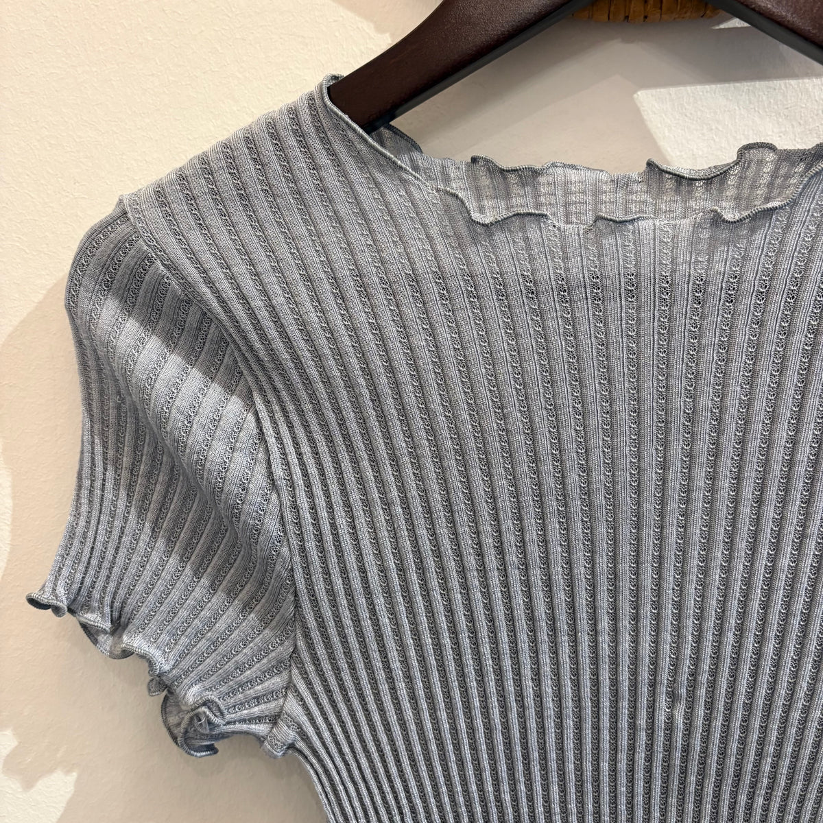 T-Shirt Operatino Wool/Silk Grey
