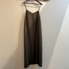 Dean Silk Dress Stone Grey