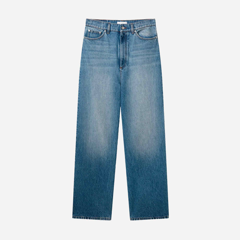 Iconic Blue Wide Leg Jeans Mid Vintage Blue