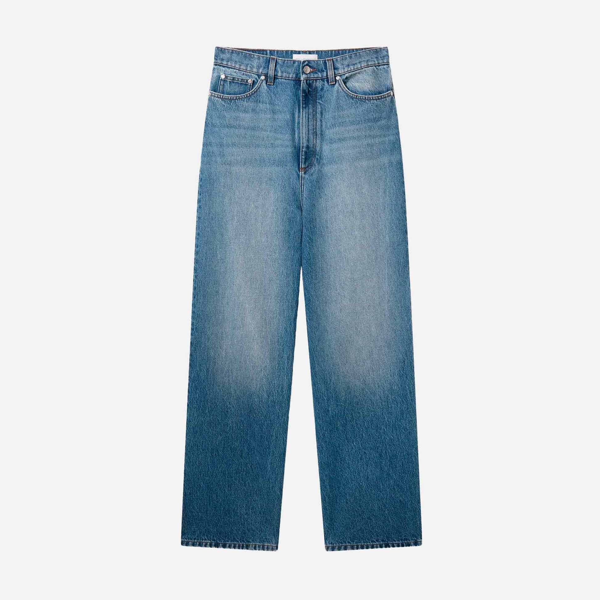 Iconic Blue Wide Leg Jeans Mid Vintage Blue