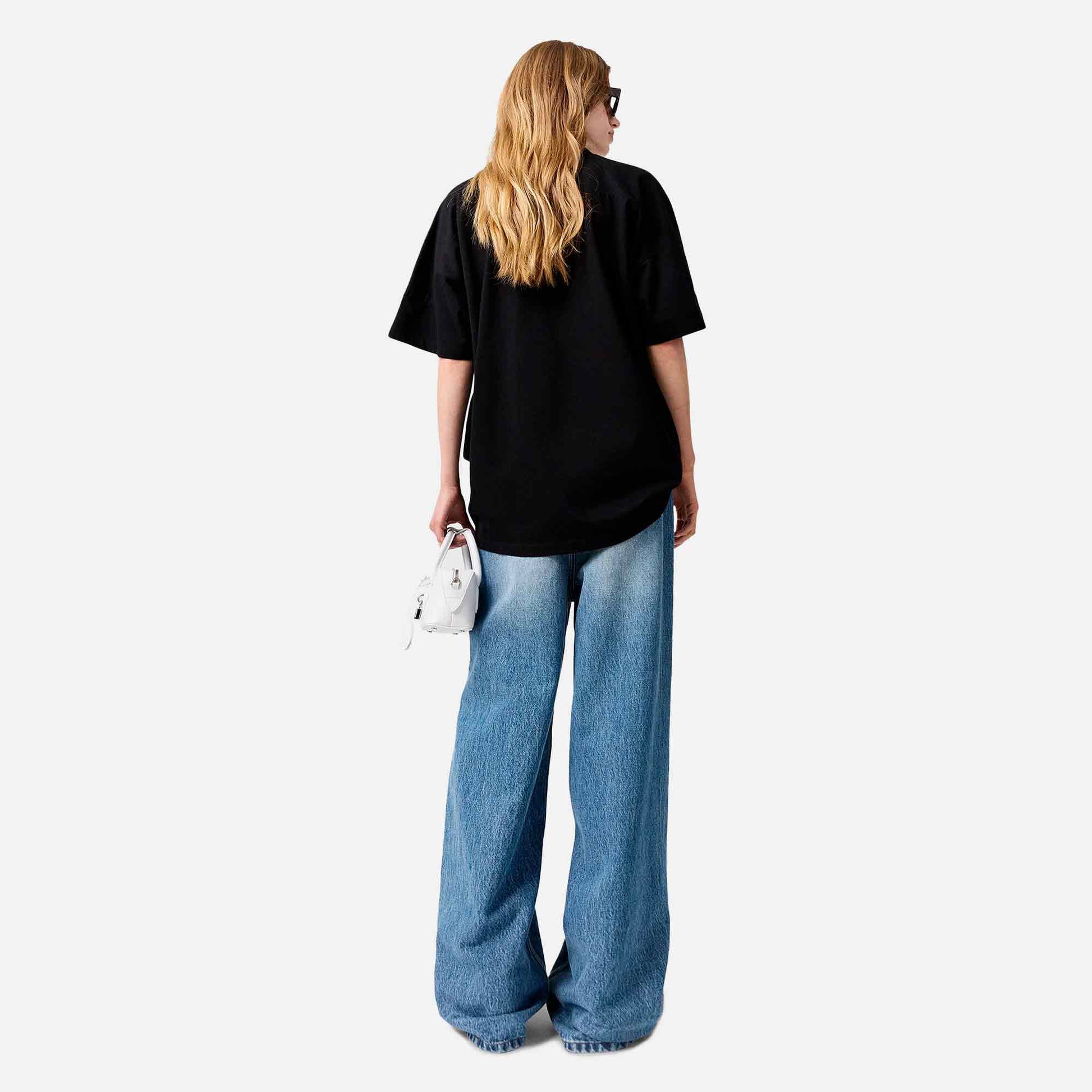 Iconic Blue Wide Leg Jeans Mid Vintage Blue