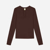 Iman Longsleeve Tee Dark Brown