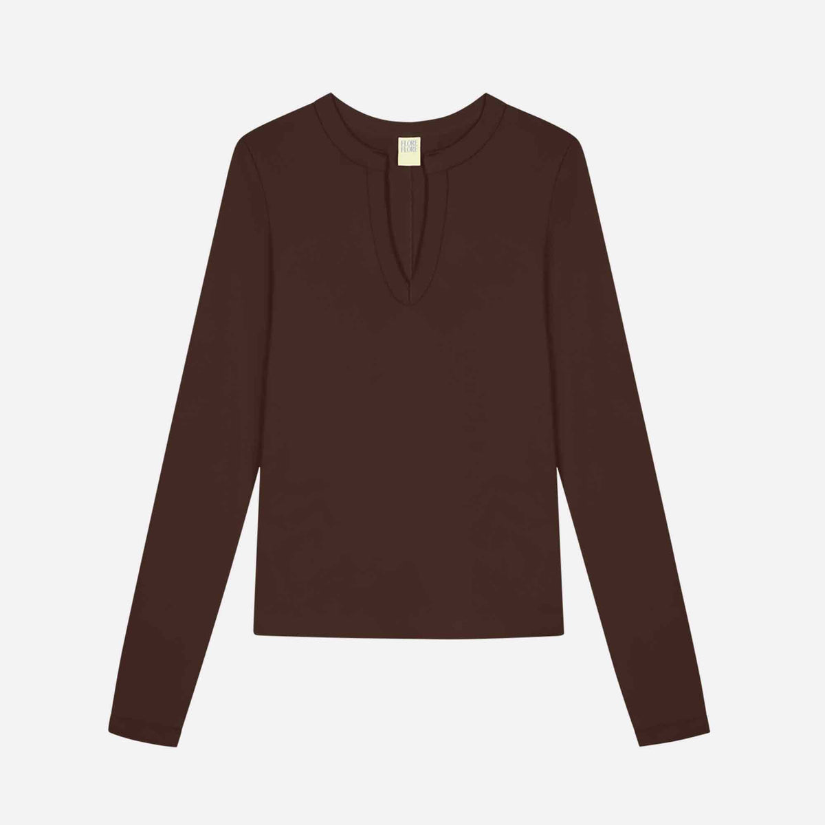 Iman Longsleeve Tee Dark Brown
