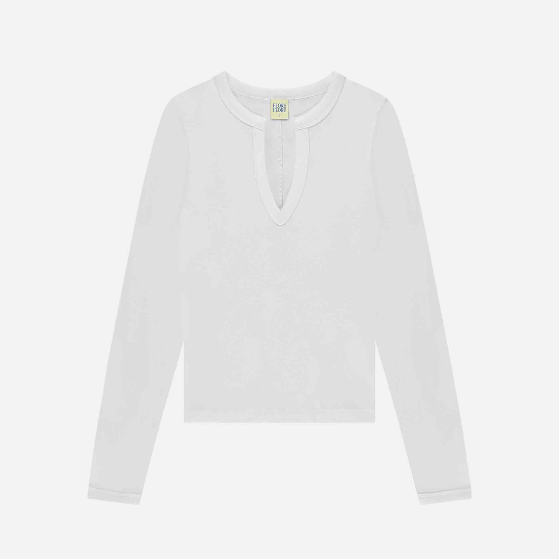 Iman Longsleeve Tee White
