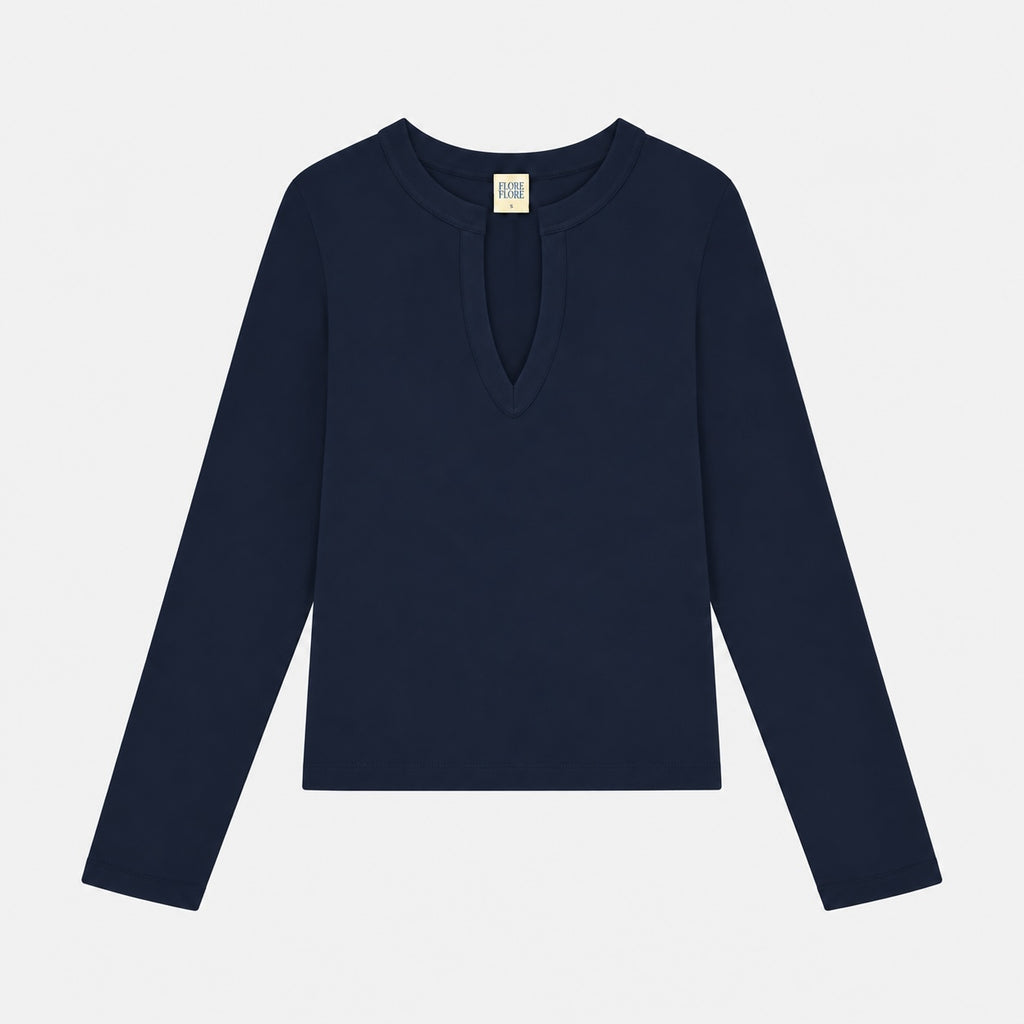 Iman Longsleeve Tee Navy
