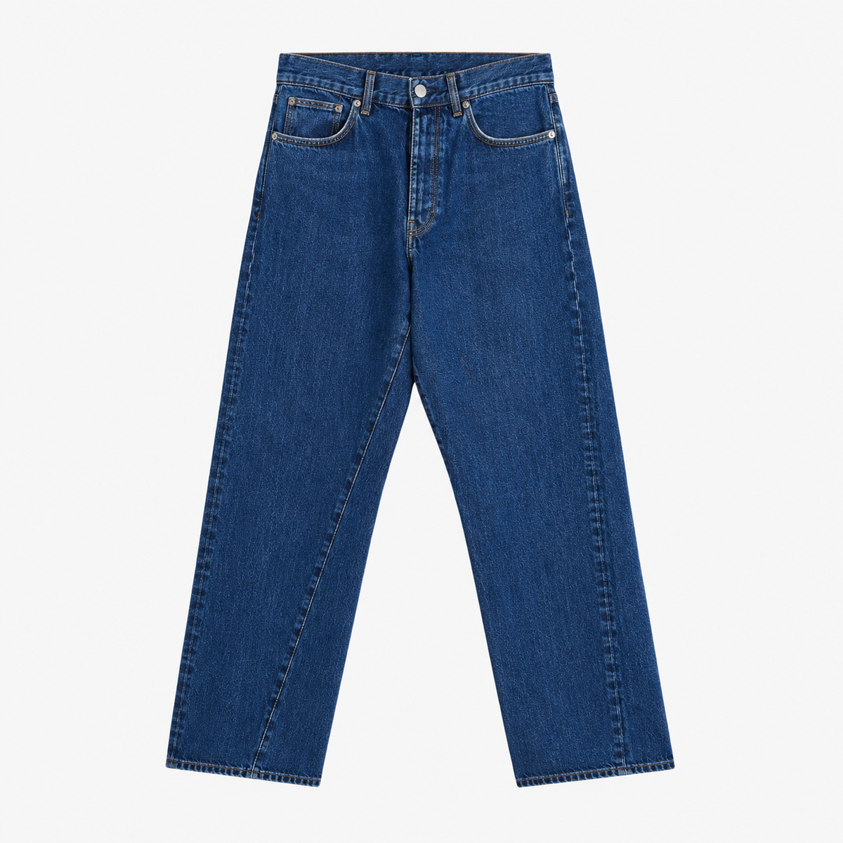 Wide Twist Jeans Blue Wash