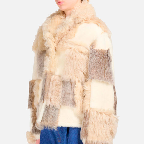 Jacket Velour Shearling Glass