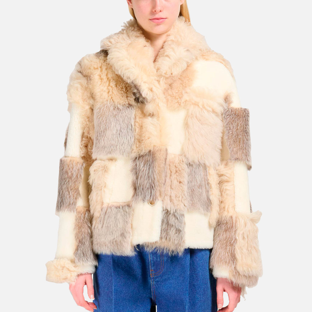Jacket Velour Shearling Glass