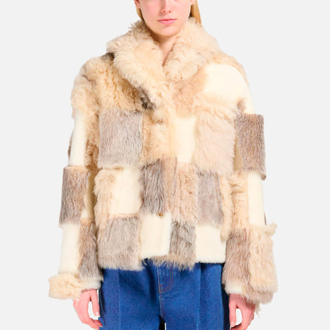Jacket Velour Shearling Glass