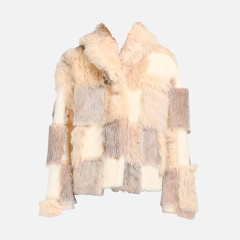 Jacket Velour Shearling Glass