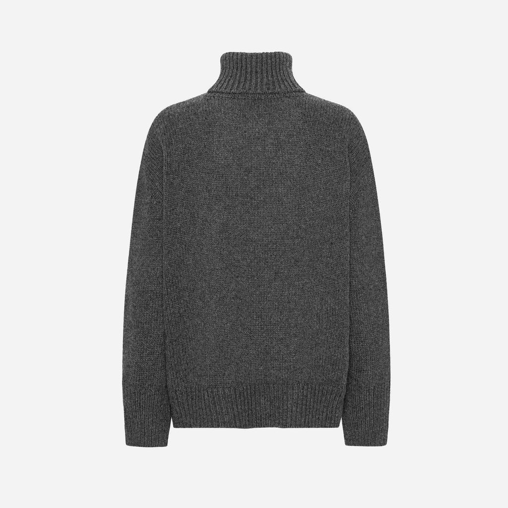 James Highneck Sweater Dark Grey