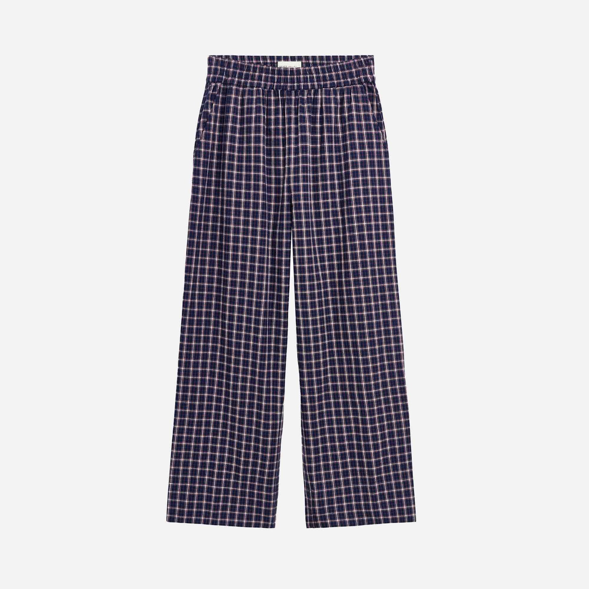 Jasmine Pants Navy/White/Red Check